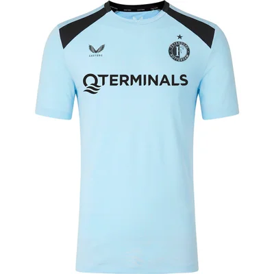 Feyenoord trainingsshirt 2026/2027 lichtblauw met zwart